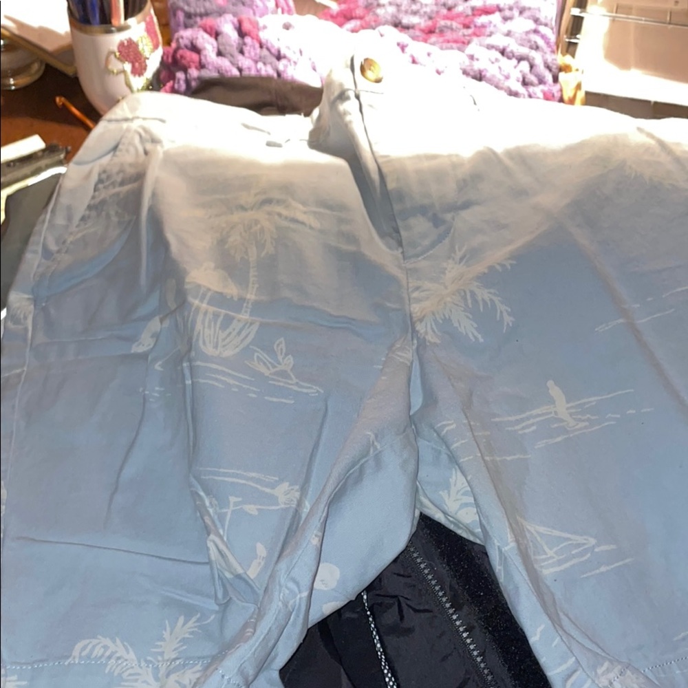 Old Navy Blue and White Hybrid Shorts Casual Style